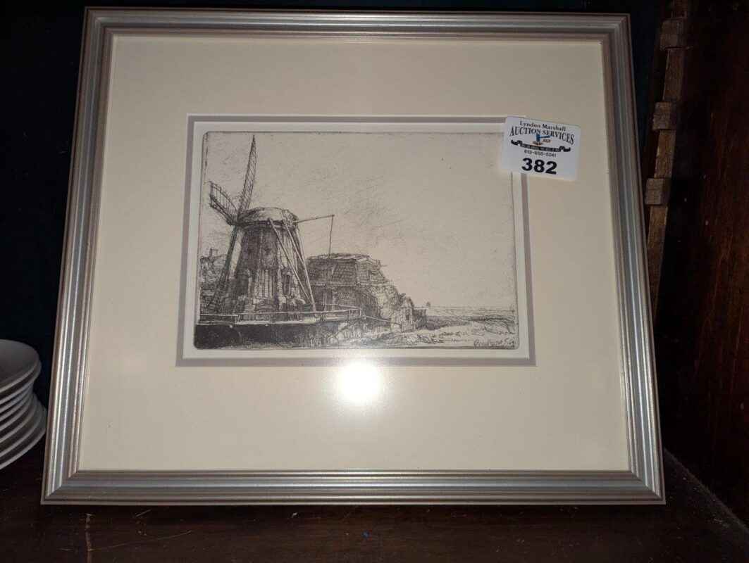 "The Windmill" Rembrandt Etching