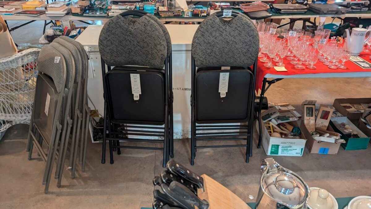 Four folding Chairs