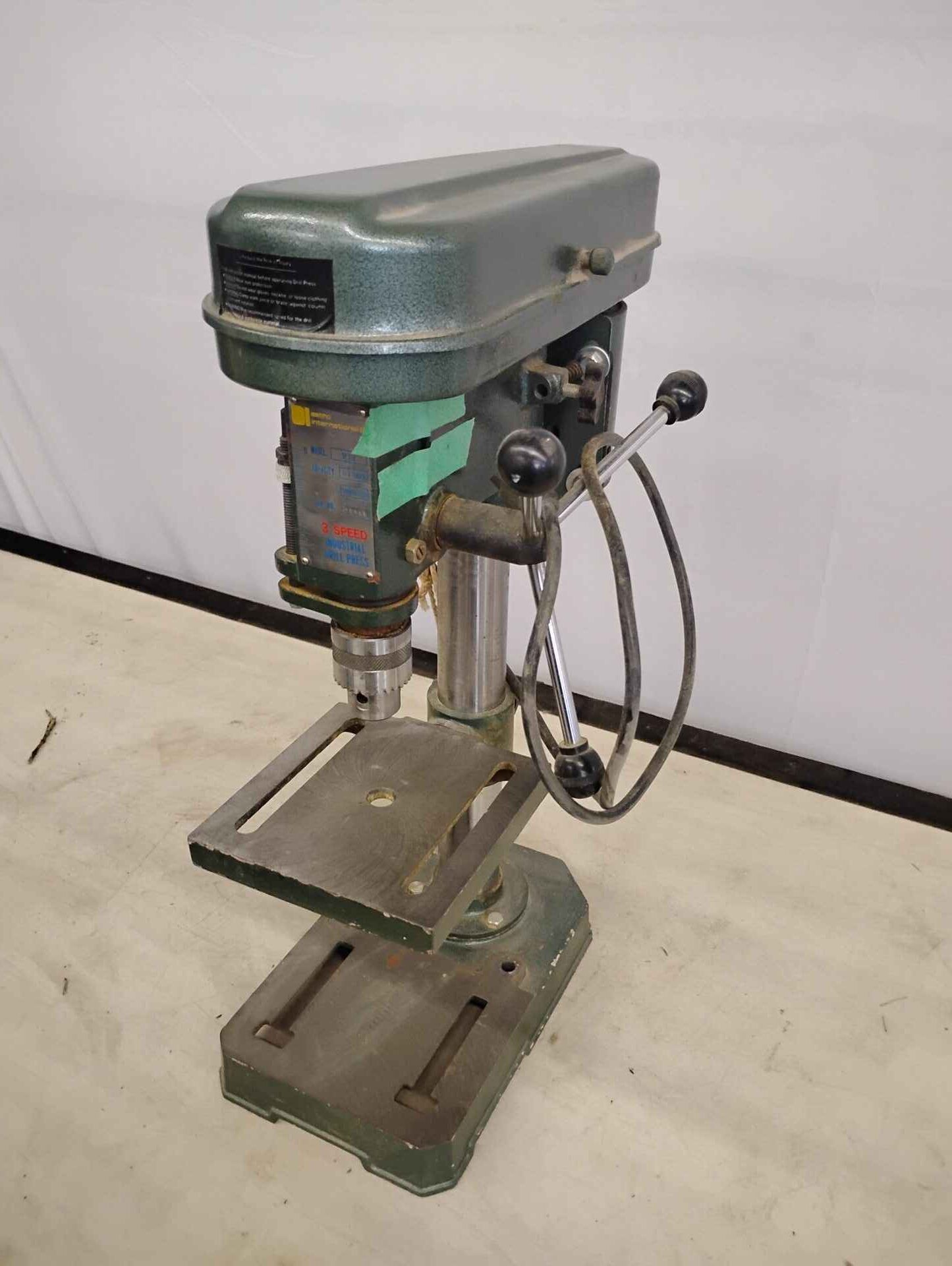 Astral international 3 speed industrial bench, drill, press