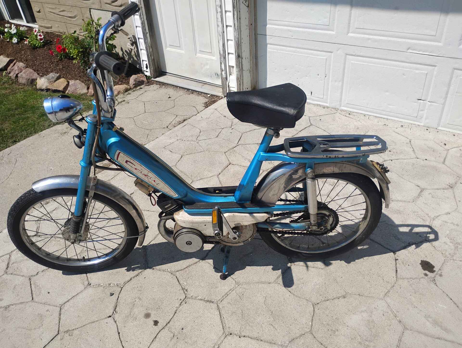 Gas powered moped customer says running but needs carburetor work his ownership