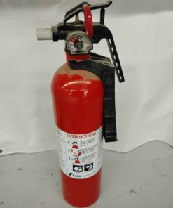 Fire extinguisher with holder