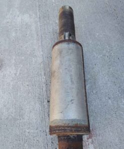 Muffler with short flexible pipe... Dimensions in pictures