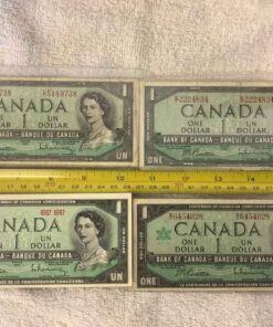 Canadian $1 Bills (4)