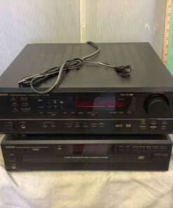 Denon Surround Receiver and Stereo CD Player with remotes