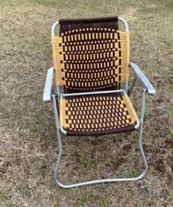 Woven Folding Aluminum Lawn Chair