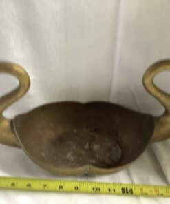 Double Swan Metal Planter