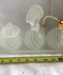 Frosted Glass Vanity Set