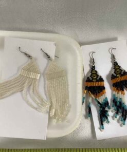 “Seed bead” Earrings (gold set/white set)