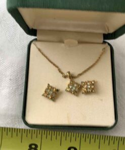 Necklace with matching Earrings