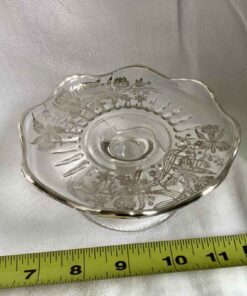 Silver Overlay Footed Candy Dish