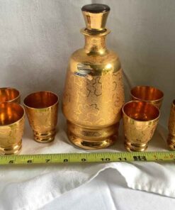 Belgium Decanter and 6 Glasses