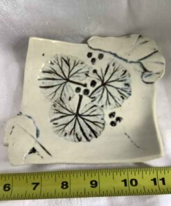 Ceramic “ Teal Rose” Ashtray