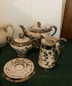 Myott & Sons “Old Silver Lustre” Tea Set