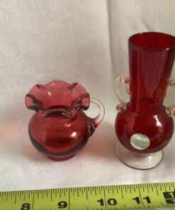 Cranberry Bud Vases