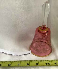 Bohemian Style Cranberry Bell 6”
