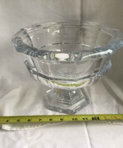 24% Lead Crystal Pedestal Bowl - Heavy (over 8lbs)