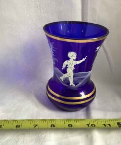 Mary a Gregory - Cobalt Blue 5.5” Vase