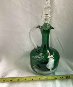 Mary a Gregory - Forest Green Decanter