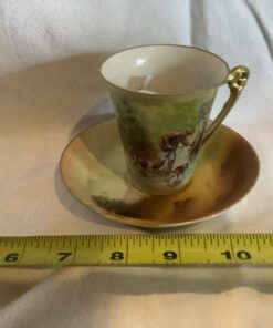 Royal Bayreuth Cup and Saucer - The Hunt