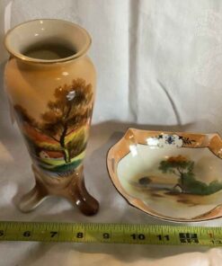 Tree in Meadow Dishes (Vase and Candy)