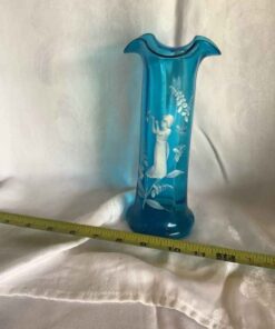 Mary Gregory - Blue Vase 8”
