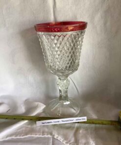Diamond Pattern 11” Pedestal Dish
