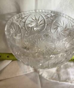Crystal Bowl “Pinwheel” 8.5”d