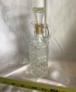 Pressed Glass Vinegar Cruet
