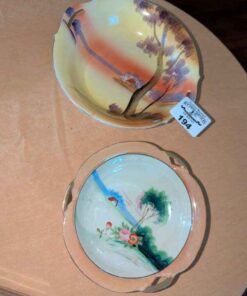 Trico & Meito hand painted bowls