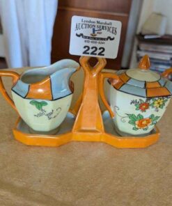 Lusterware Sugar and cream servers