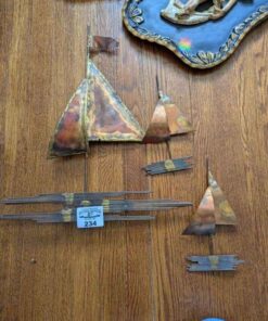 Mixed Metal Sailboat wall art