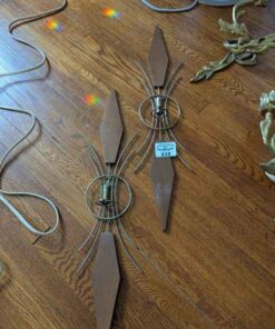 Mid Century Modern wall mounted candle stick holders