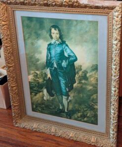 Ornately framed Boy in Blue print