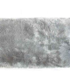 Mainstays Kids Faux Fur Rug, Gray – 30 Inch x 45 Inch, Soft and Cozy Fur Rug, Mainstays Kids Faux Fur Rug