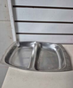 stainless double dish
