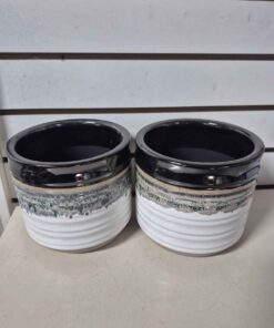 Qty 2 6' dip stoneware