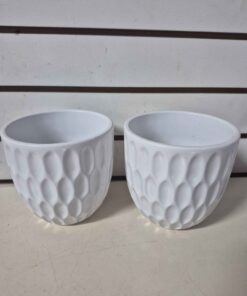 Qty 2 ...5" dimple planters