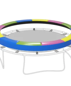 14FT Trampoline Spring Cover, Safety Trampoline Pad Replacement, Waterproof and Tear Resistant, All Weather Trampoline Accessories, Multi Color