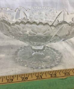 Lead Glass Pedestal Bowl