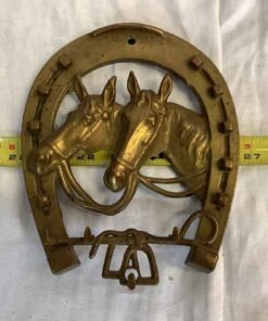 Brass Horseshoe Key Rack