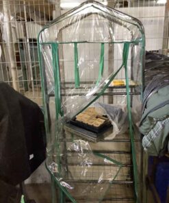 small Greenhouse with cover and seed trays 23x 18 x58