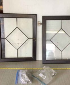 Glass Front Cabinet Doors (2) 17”x 20.5”