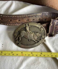 Bull riding Belt Buckle with Belt