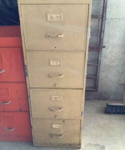 4 drawer file cabinet (yellow)
