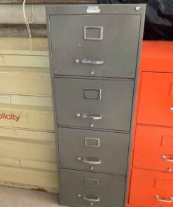 4 drawer file cabinet (gray)