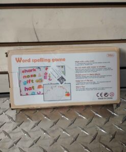 Wood word spelling game