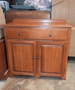 Cherry Wood Two Door and single drawer cabinet