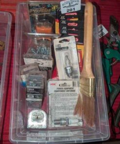 Spark plugs, Padlocks, replacement stones, screws