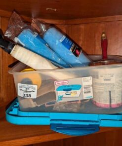 Grill cleaner, Paint rollers, paint brush and rust paint