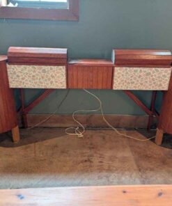 Retro Head board combination and dresser